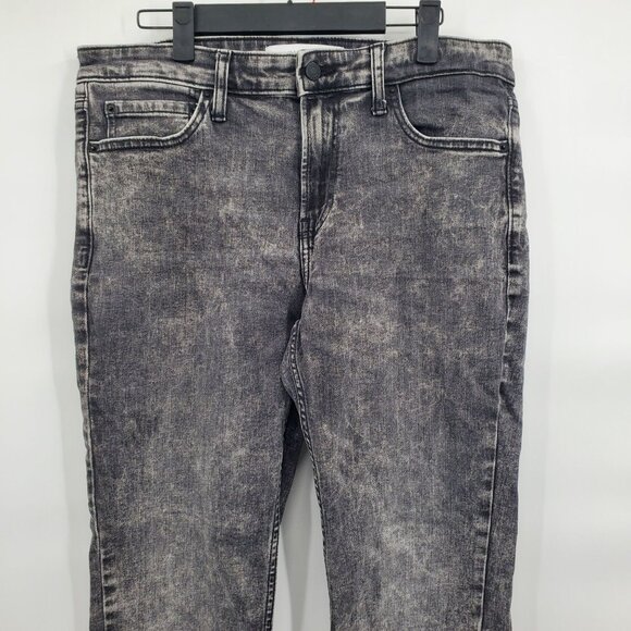 Calvin Klein Slim Denim Pants Jeans Men Size 34 X 32 Gray Acid Wash Cotton - Picture 2 of 14